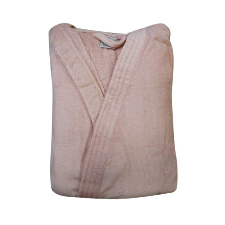 Bata Baño Dohler Velour 100% Algodón Talle P al XXG Rosa Claro