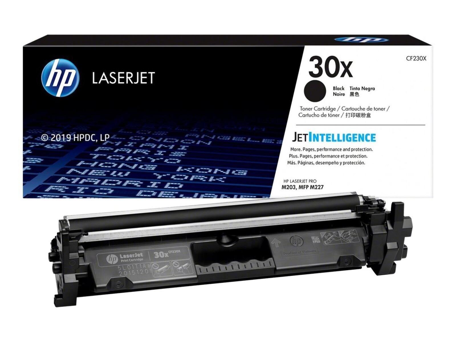 HP 30X - Negro - original - LaserJet - cartucho de tóner (CF230X) - para LaserJet Pro M203d, M203dn, M203dw, MFP M227fdn, MFP M2 