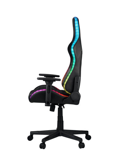 Silla gaming RANUM LED polipiel negro Silla gaming RANUM LED polipiel negro