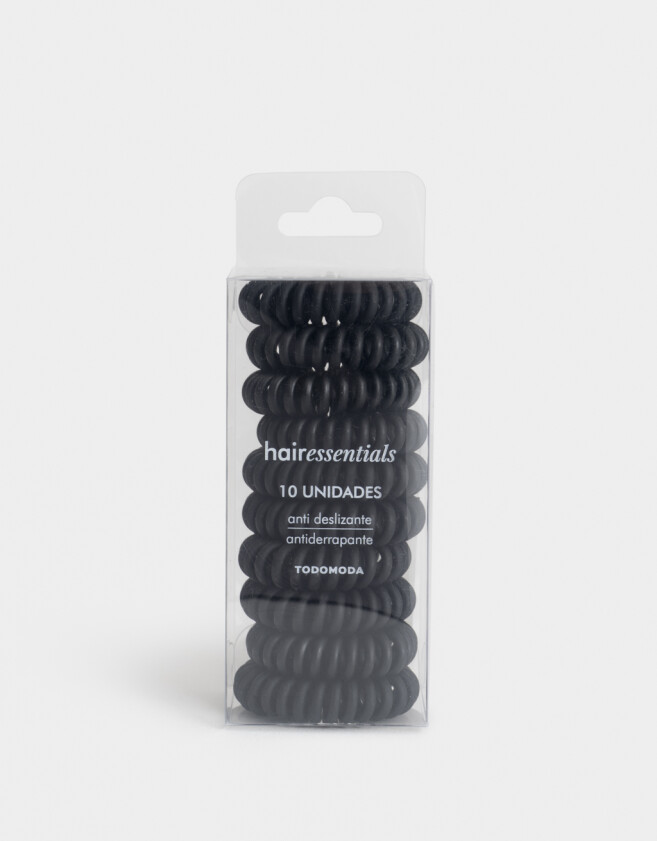 Gomitas Elásticas Sets Set por 10 Set De Gomitas Elásticas - Negro