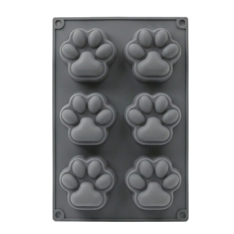 MOLDE SILICONA GRIS DIS HUELLA DE PERRO Unica