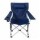 Silla de Tela Plegable Posa Vaso y Bolso Camping Playa Pesca Azul