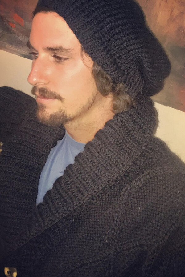 Simple Wool Hat Men Azul