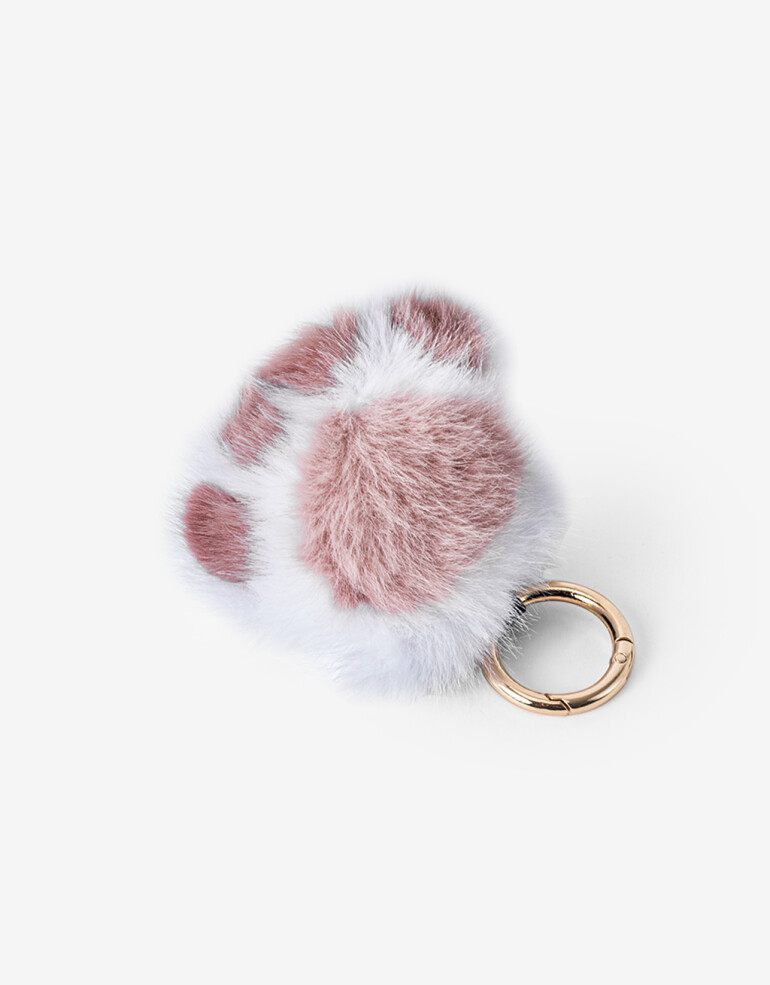 Llavero Cozy Llavero Y Bag Charm Patita Peluche - Combinacion Bicolor