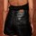 Leather Shorts Crawford Negro