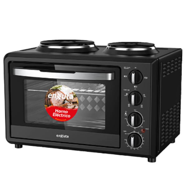 HORNO ENXUTA Electrico HENX032DN 32L c/2 Discos -Negro Sin color