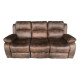 Recliner sofa 3 CUERPO color MARRON GASTADO Recliner sofa 3 CUERPO color MARRON GASTADO