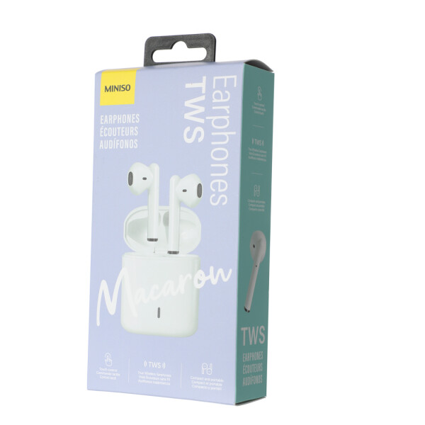 Auriculares macaroon blanco