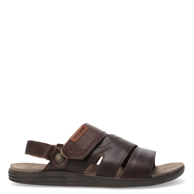 Sandalia de Hombre Freeway Casual Marrón Chocolate (Cuero Graso)