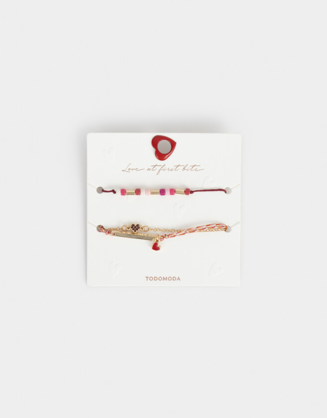 Pulseras Flexibles Sets Mostacillas Set De Pulseras Flexibles - Dorado