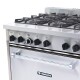 Cocina profesional a gas 6 hornallas Don Bidone Venancio Cocina profesional a gas 6 hornallas Don Bidone Venancio