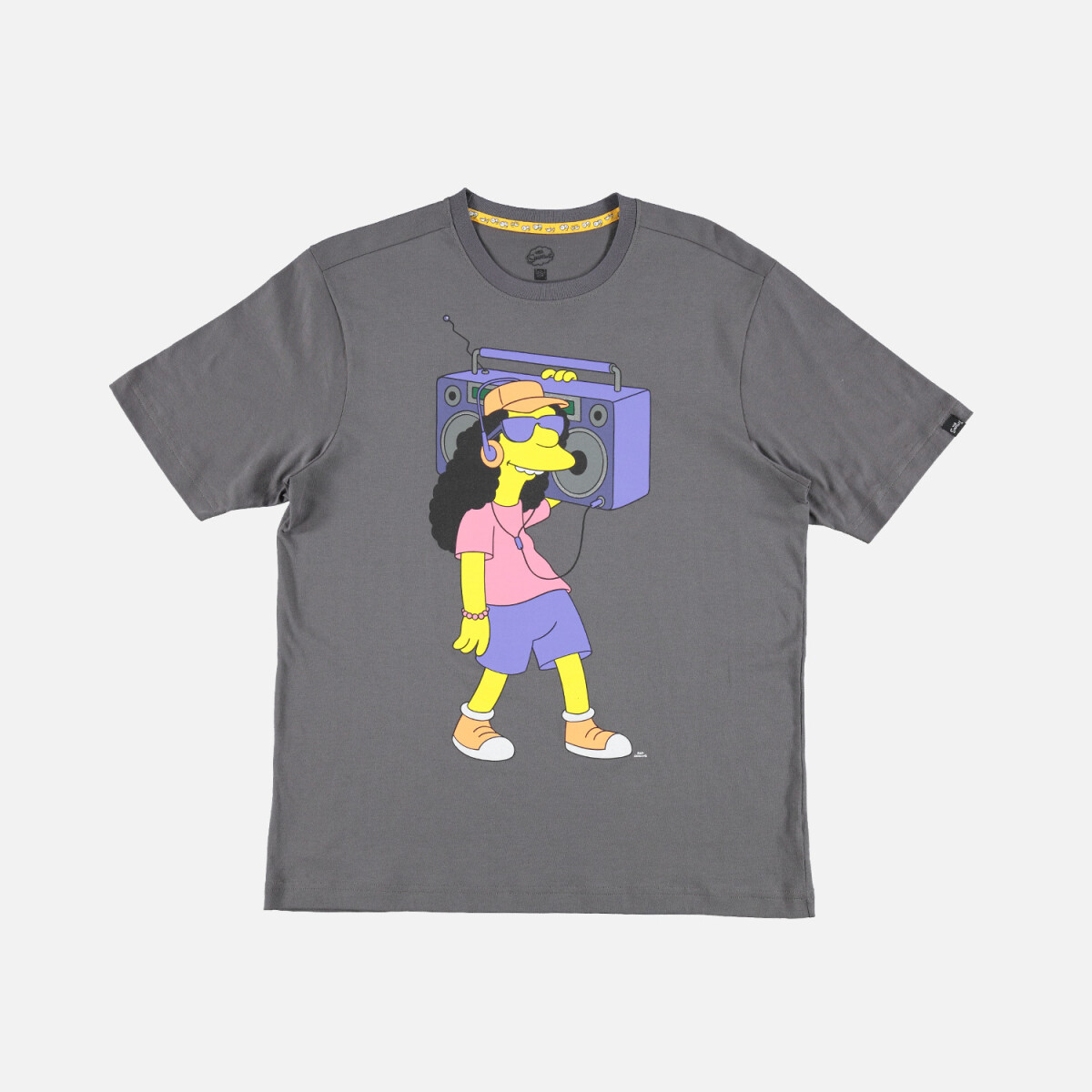 Camiseta hombre Simpsons - GRIS OSCURO 
