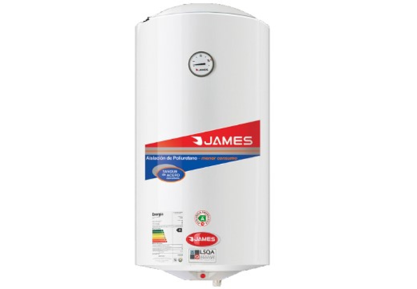 TERMOTANQUE 40LTS CILINDRICA ACERO JAMES 3135 