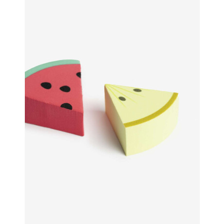 Set De Esponjas Maquillaje Frutas Combinacion Bicolor