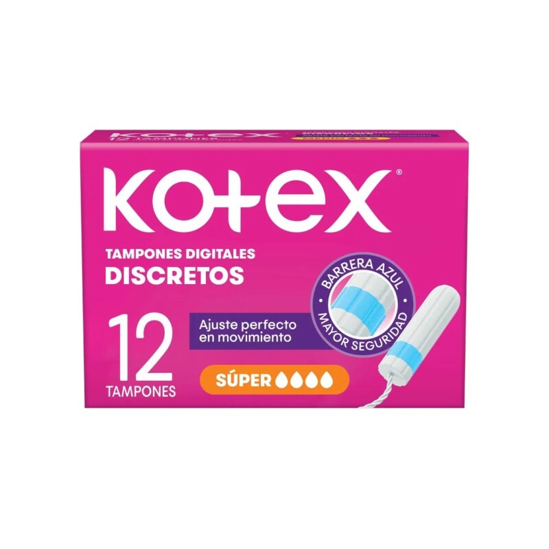 KOTEX TAMPONES SUPER X12 Kotex Tampones Super X12
