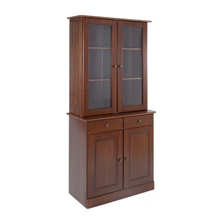 APARADOR/CRISTALERO PINO MARRON CRISTALERO AGATA