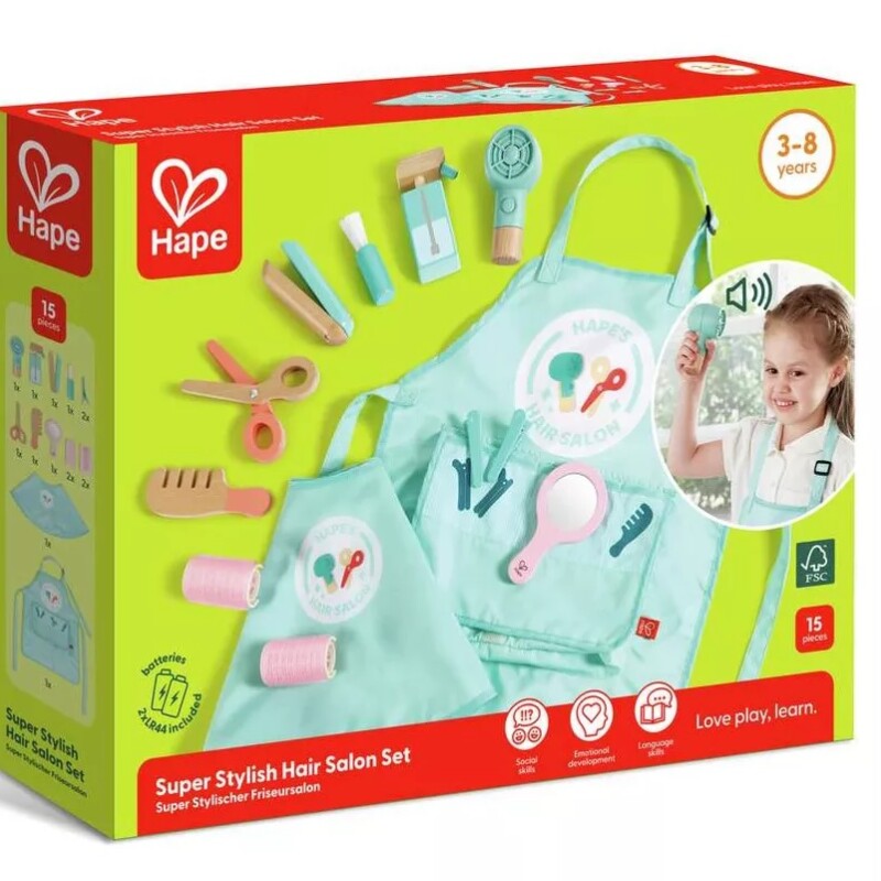 Juego De Peluqueria En Madera Hape Juego De Peluqueria En Madera Hape