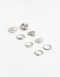 Sets Anillos Metal Sets 8 Anillos - Plateado Rodio