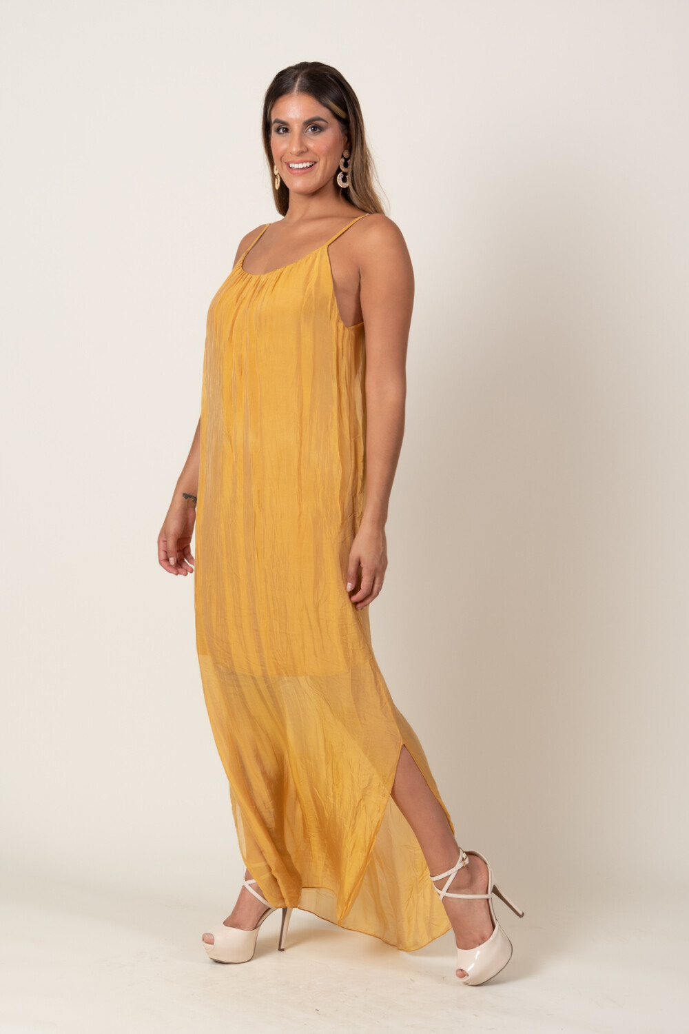 VESTIDO ALTEA Mostaza
