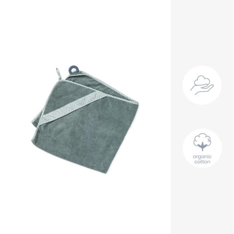 Toalla de baño con mordillo sujeción/dentición Verde