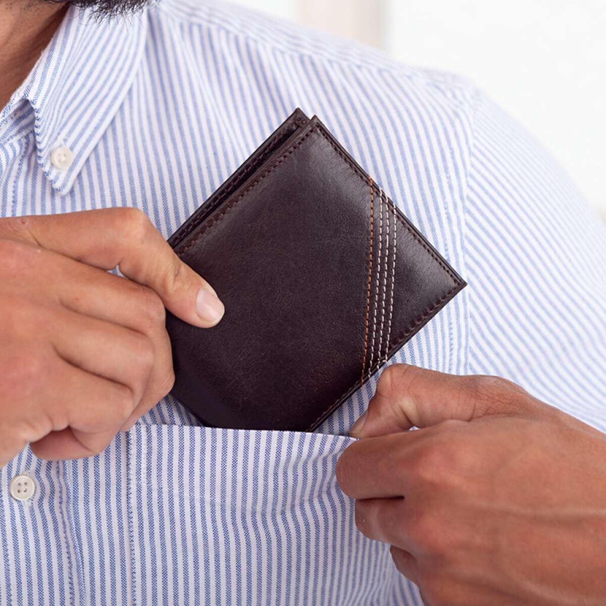 Billetera Cuero Isaac - Chocolate 