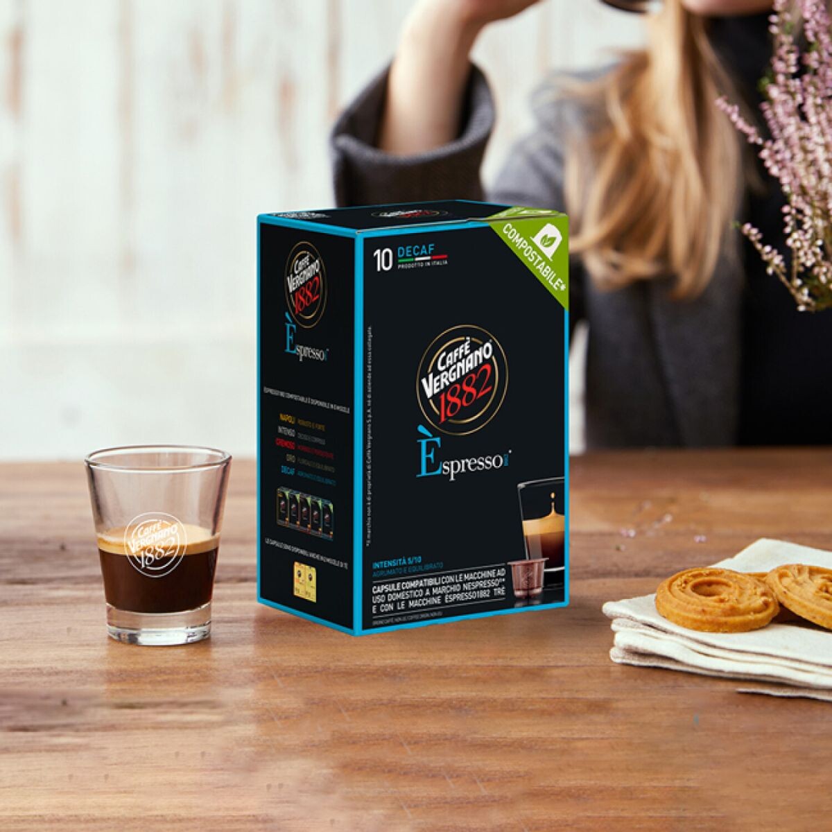 Cafe En Capsulas Descafeinado Vergnano Nsp - 10 Caps 