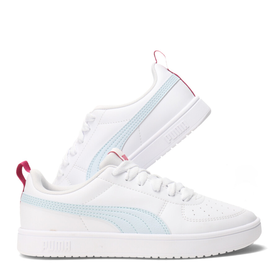 Championes Infantiles Puma Rickie Kids Blanco - Celeste