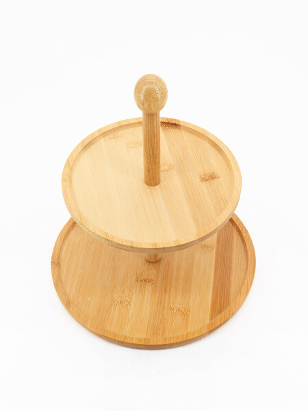 SOPORTE MADERA ALIMENTOS BEIGE