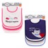 Babero Bebé x4 Impermeable Brave Adventure Diseños Surtidos Blanco