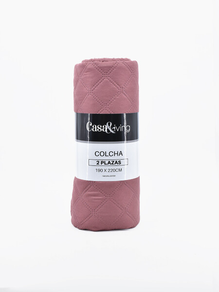 COLCHA 2 PLAZAS TERRACOTA