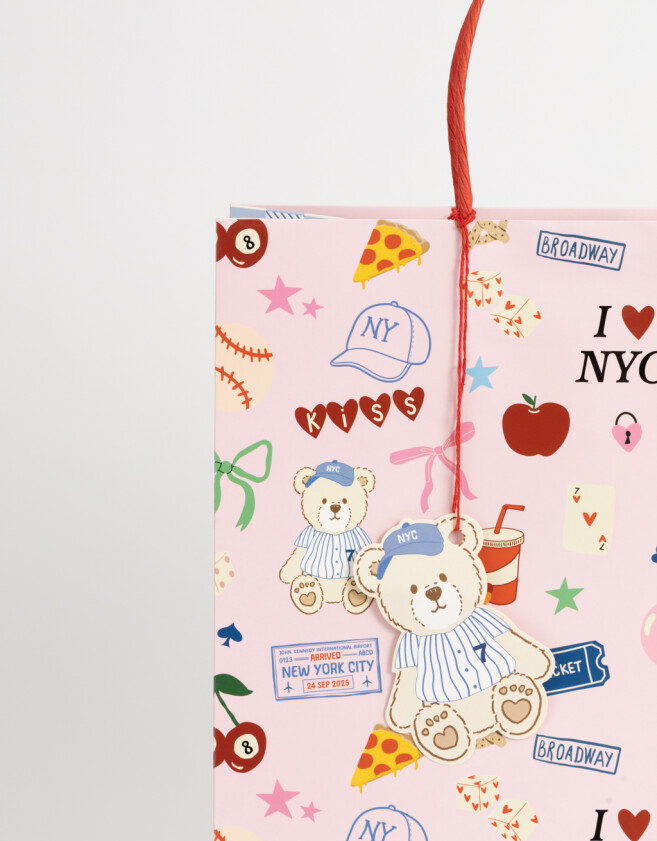 Accesorios Regalos Estampados Bolsa De Regalo Estampada - Azul Celeste