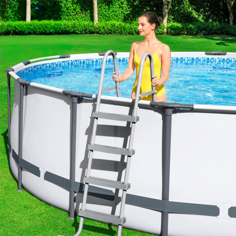 Piscina Bestway Estructural 10250 L + Bomba + Regalos Gris