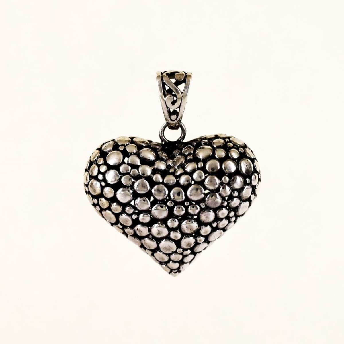 Dije Corazon Burbujas N°2 - Plata 925 