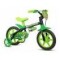 Bicicleta Niño Infantil R12 Con Ruedas De Entrenamiento Verde