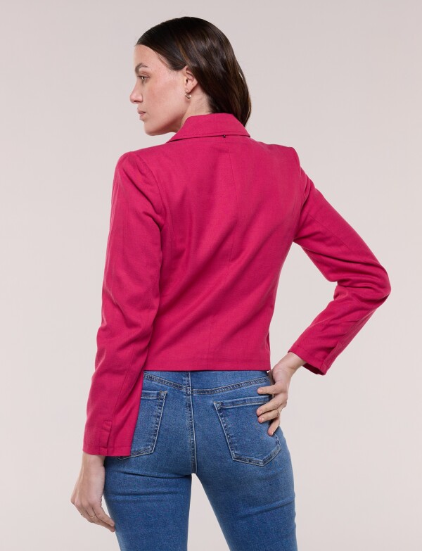 Blazer Corto Cruzado FUCSIA