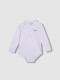 Polo Body Blanco Con Cuello Bebe Blanco Optico
