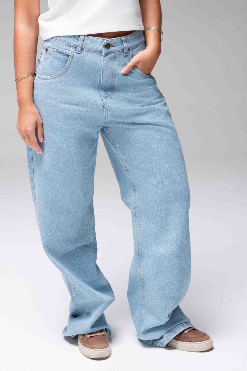 BAGGY WAVES DENIM E-celeste