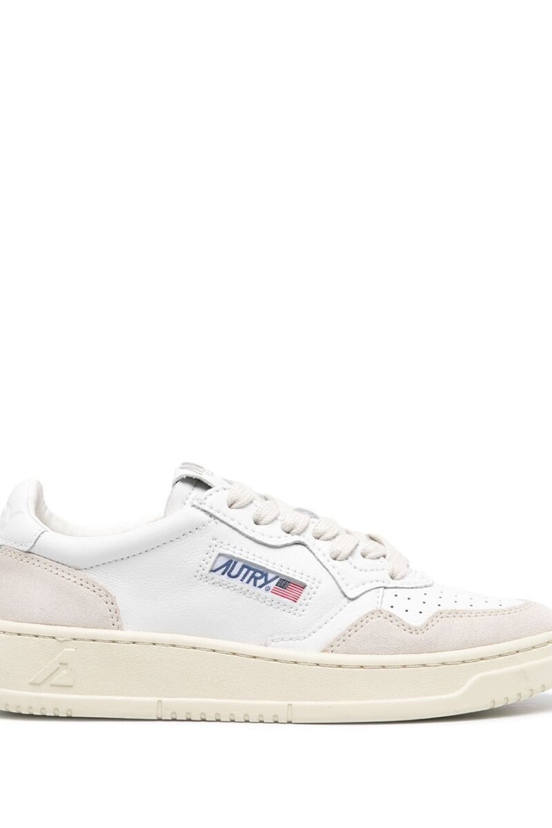 MEDALIST LOW WOM LEAT/SUEDE WH Blanco