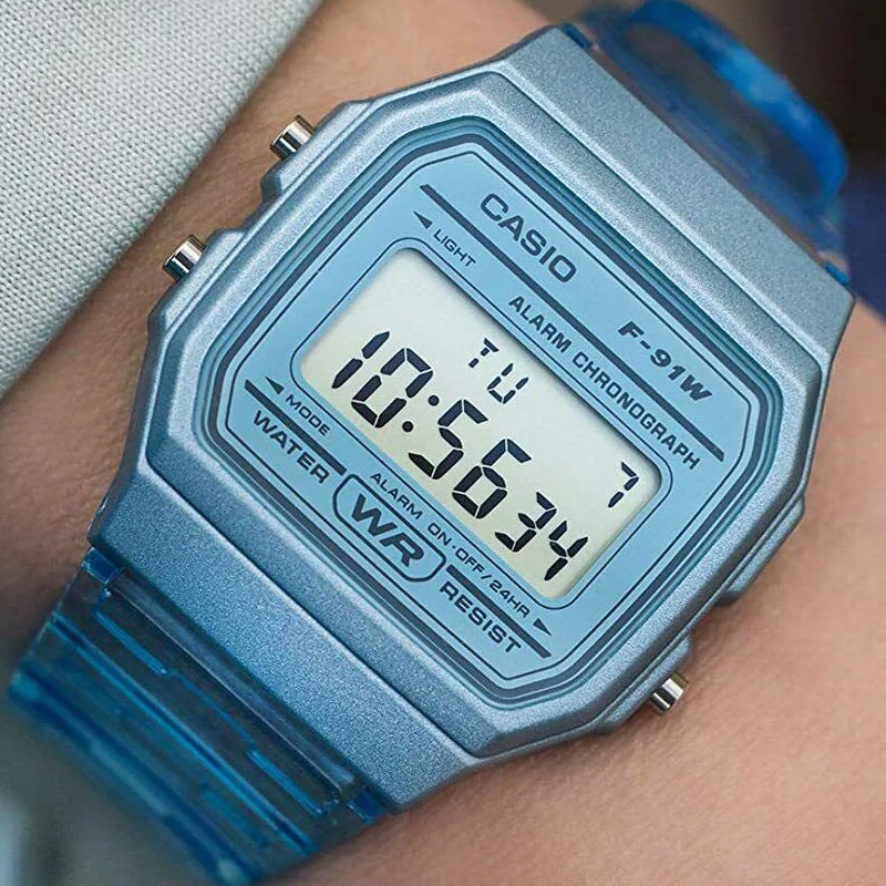 Reloj Casio Retro Digital Resina F-91WS 2DF