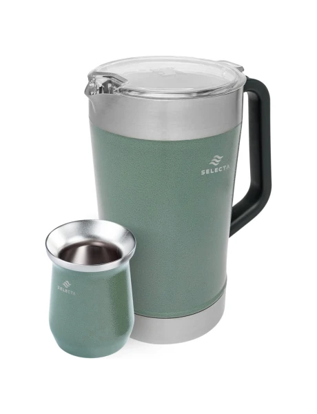SET JARRA 1.9L + MATE 330ML A.INOX VERDE SELECTA SET JARRA 1.9L + MATE 330ML A.INOX VERDE SELECTA