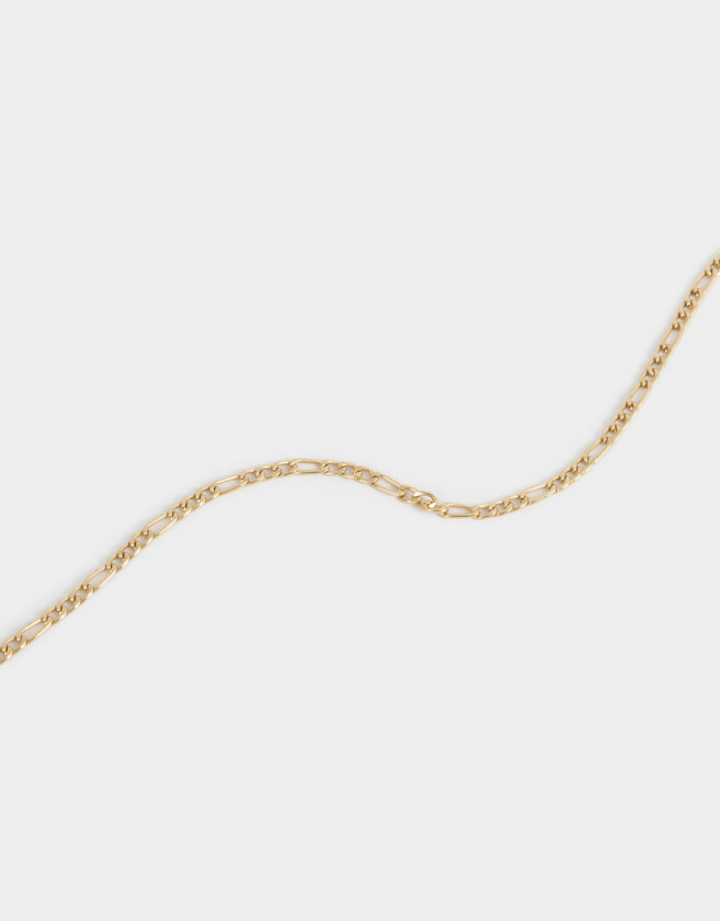 Collares Cortos Bañada en Oro Collar Corto De Cadena Bañado En Oro - Dorado