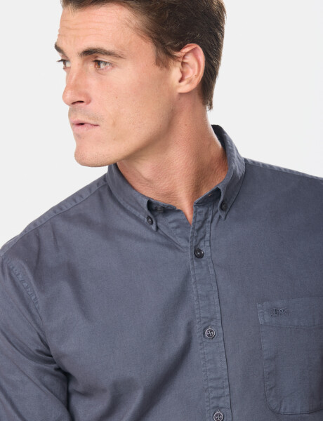 CAMISA OXFORD Azul