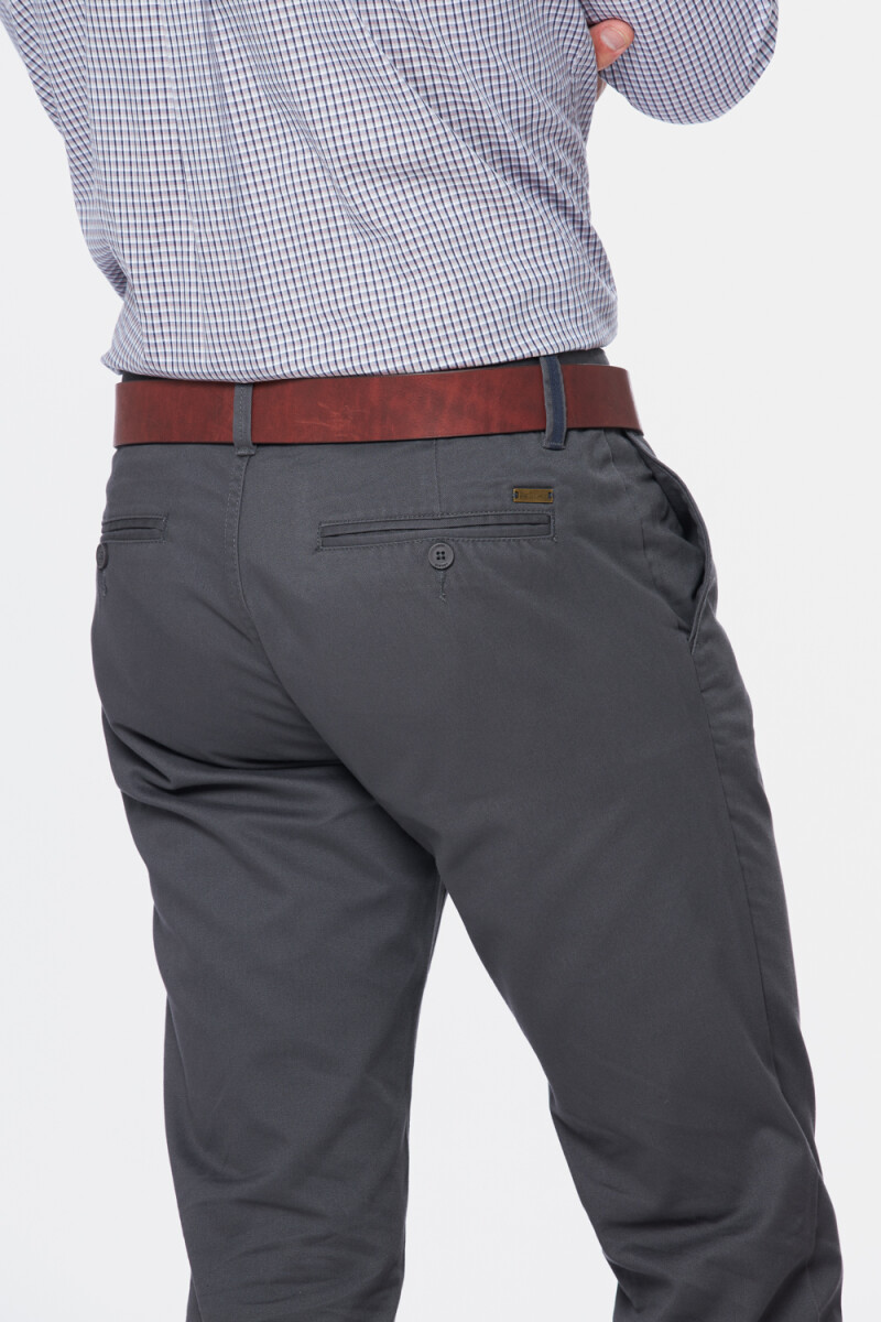 PANTALÓN CLÁSICO - Gris Oscuro 