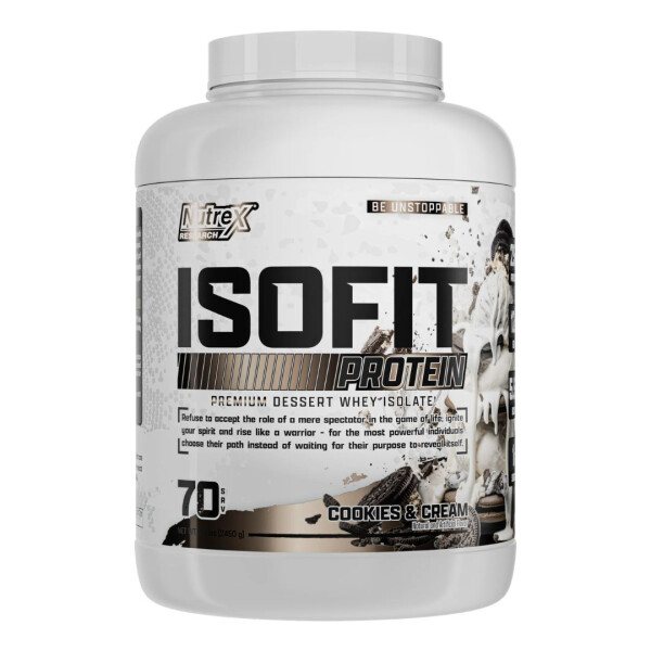 IsoFit Cookies & Cream | Proteína Aislada de Suero | 5 lb - Nutrex IsoFit Cookies & Cream | Proteína Aislada de Suero | 5 lb - Nutrex