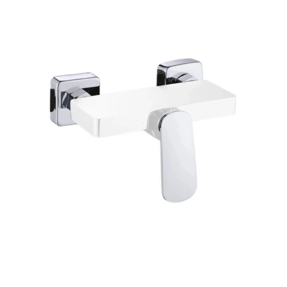 Grifería de Ducha Exterior Monocomando Blanca Linea Bella Vita 