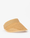 Sombreros Visera Efecto Rafia - Marron Beige