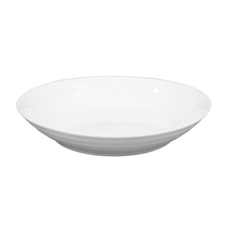 Plato hondo de ceramica blanca Plato hondo de ceramica blanca