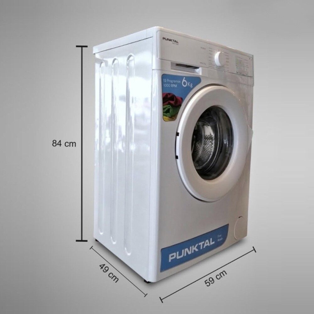 LAVARROPA CARGA FRONTAL 6Kg. 15 OP. 1000 RPM blanco