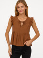 Blusa Likake Tostado