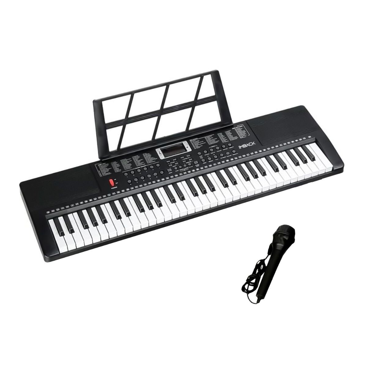 Teclado Instrumento Musical Electrónico Órgano de 61 Teclas 200 Tonos y Ritmos + Micrófono ITM008 